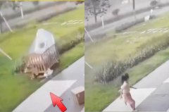 一名6岁女童惨遭台风吹走 惊悚画面曝光